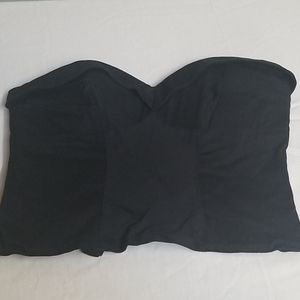 Scarlett Black strapless bustier. Size Large.